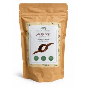 Jasny Brąz naturalna farba ziołowa, nie niszczy włosów 100g Ziółka z Sojatu