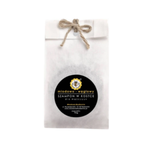 Miodowa Mydlarnia szampon w kostce Miodowo-węglowy 70g