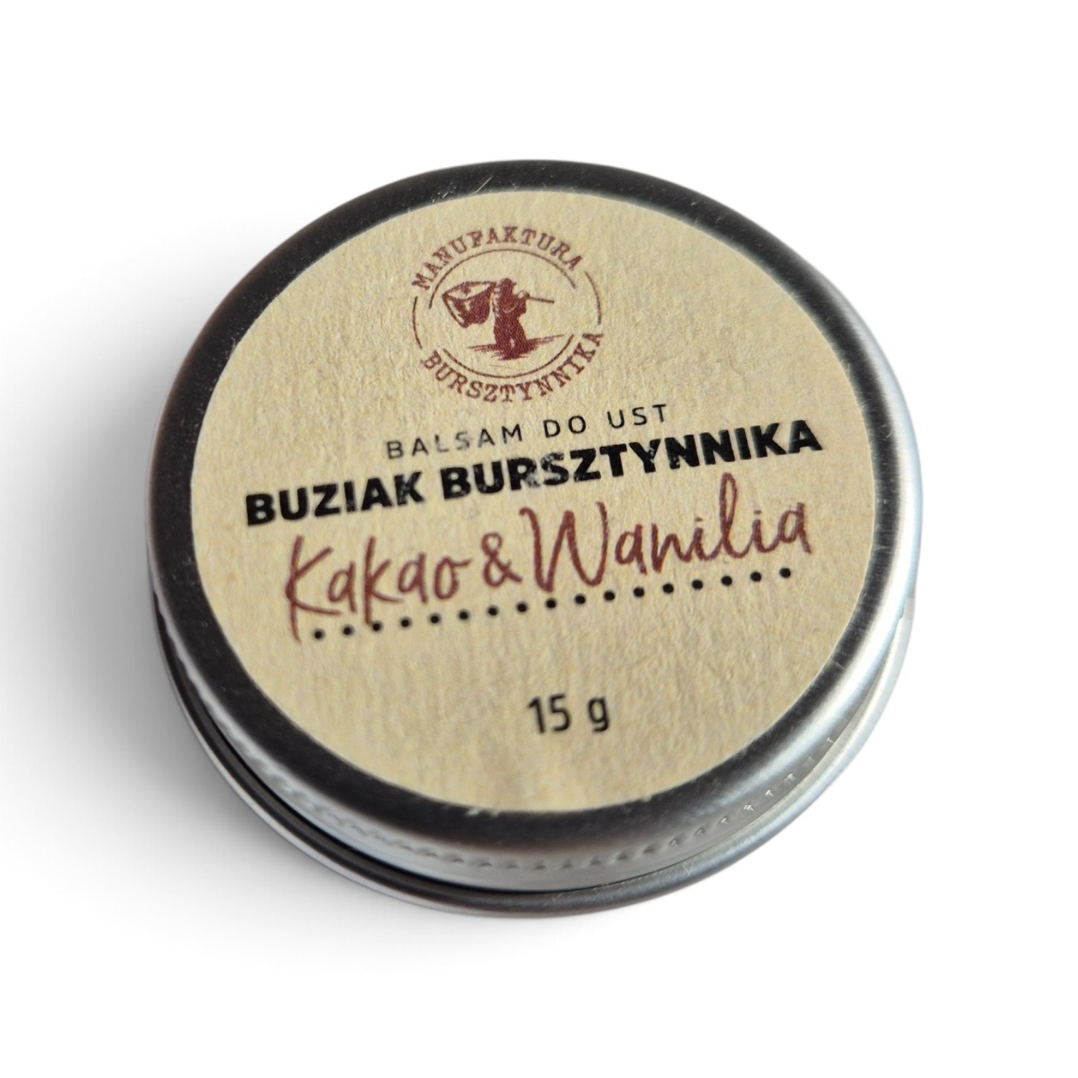 Manufaktura Bursztynnika balsam do ust Kakao & Wanilia 15g