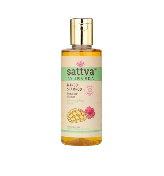 Sattva delikatny szampon Mango, nawilża, zapobiega elektryzowaniu - 210 ml