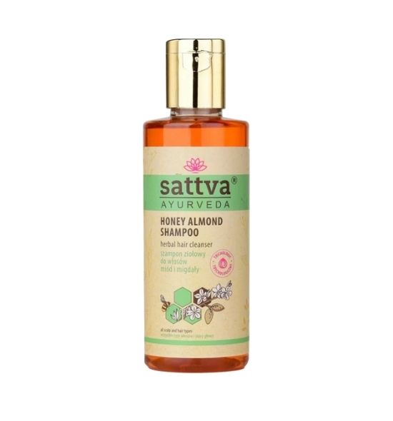 Sattva delikatny szampon Miód i Migdały, nawilża i koi - 210 ml
