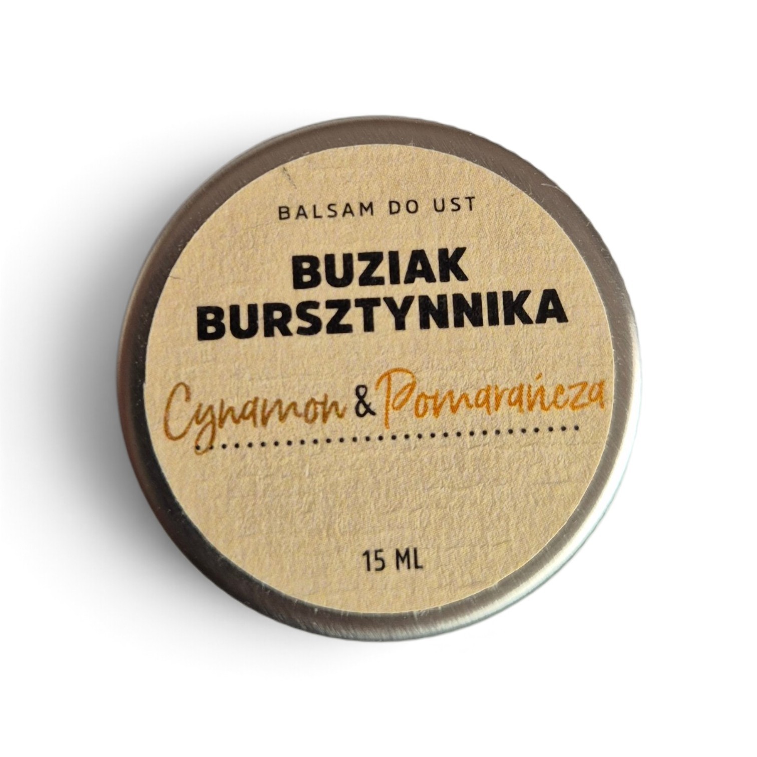 Manufaktura Bursztynnika balsam do ust Cynamon & Pomarańcza 15g