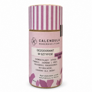 Calendula MSC naturalny dezodorant bez sody, w sztyfcie (piwonia, jaśmin, róża) 46g