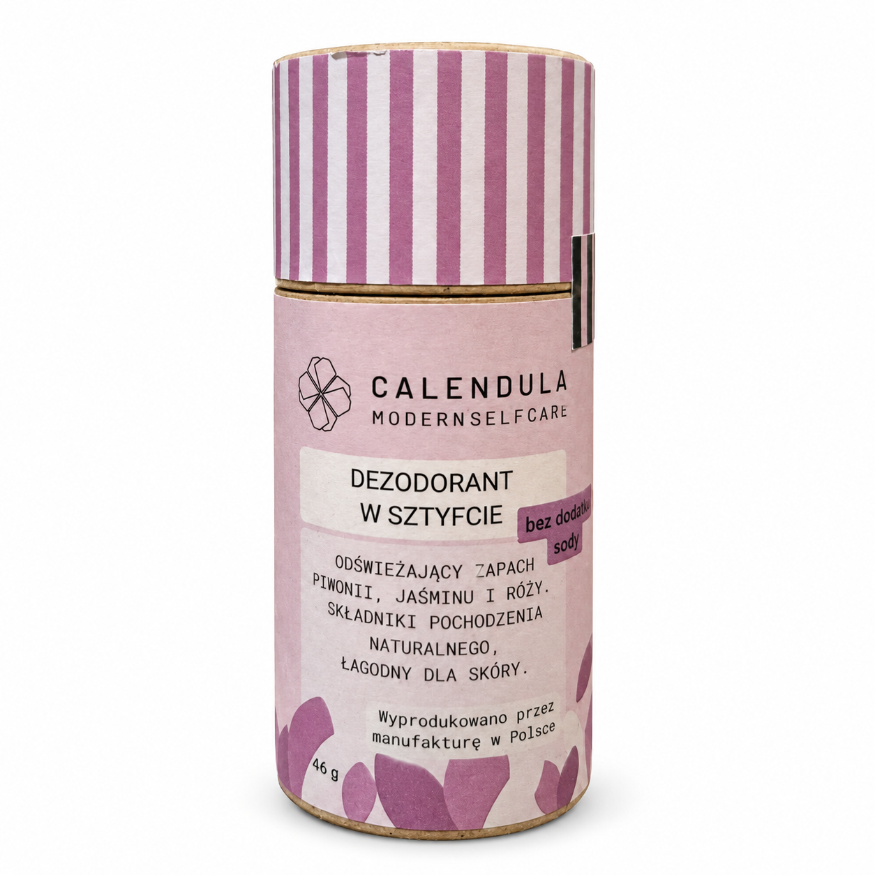 Calendula MSC naturalny dezodorant bez sody, w sztyfcie (piwonia, jaśmin, róża) 46g